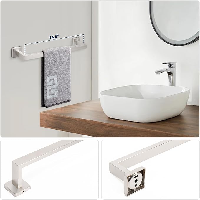NearMoon 5 Pieces Bathroom Hardware Set 304 Stainless Steel - Image 4