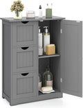Tangkula Bathroom Floor Cabinet, Freestanding Storage Cabinet by TANGKULA