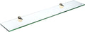 Spancraft Glass P-4.75x30-Brass Peacock Glass Shelf, 4.75" x 30" by Spancraft