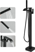 RUMOSE Tub Filler Freestanding Bathtub Faucet Matte Black Floor Mount Tub by RUMOSE