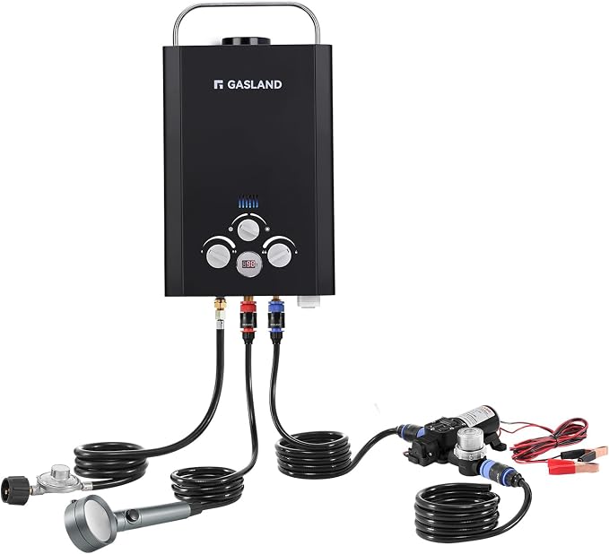 GASLAND 6L 1.58GPM Portable Propane Tankless Water Heater by GASLAND