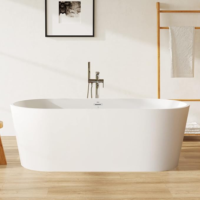 FerdY Shangri-La 67" Acrylic Freestanding Bathtub, Ergonomic Lightweight by FerdY