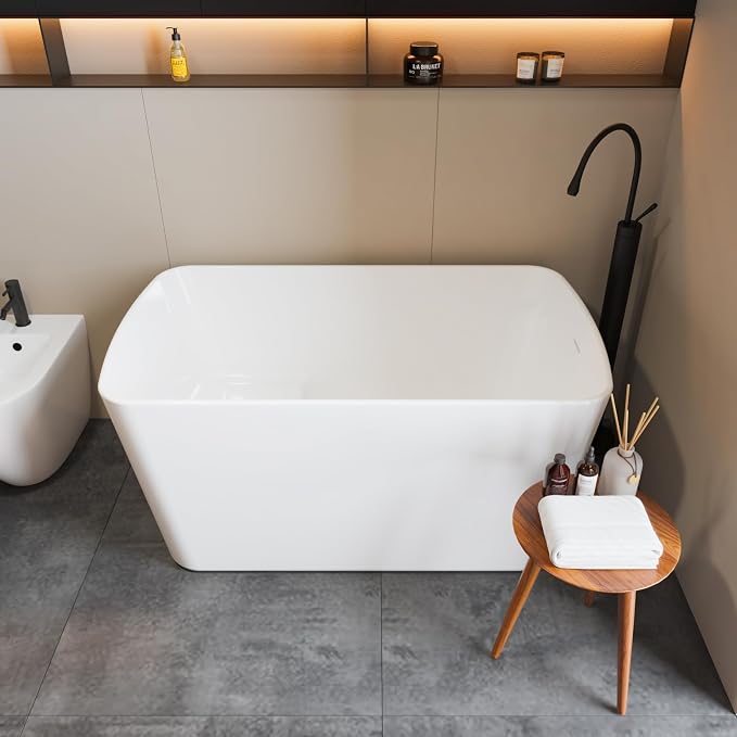 49" Acrylic Freestanding Bathtub - Image 4