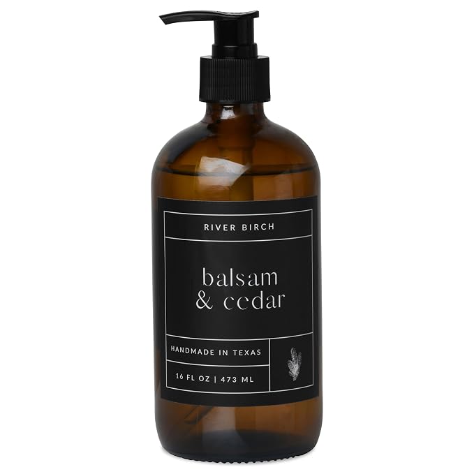 River Birch Balsam & Cedar Scented Natural Hand Soap -Handmade -Moisturizing by RiverBirch