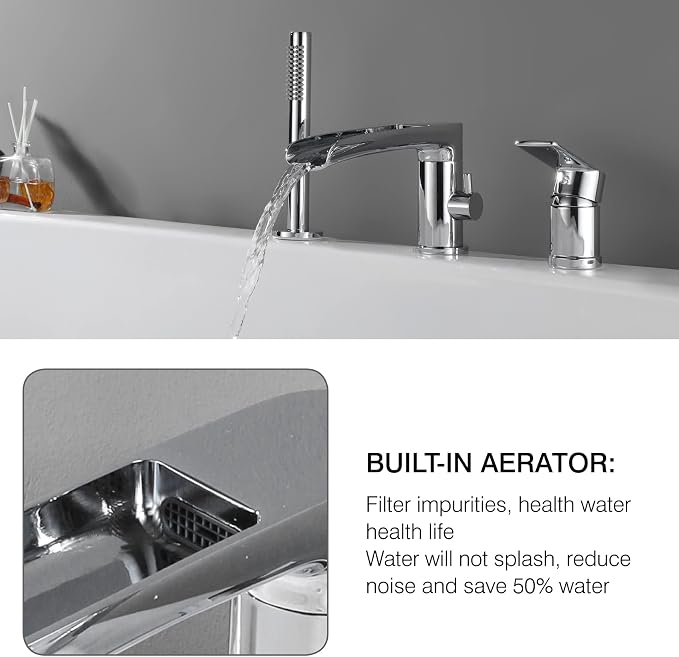 TapLong Waterfall Roman Tub Faucet - Image 5
