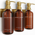 Luxury Shampoo and Conditioner Dispenser Set Wall Mounted by Brighter Barns by BrighterBarns