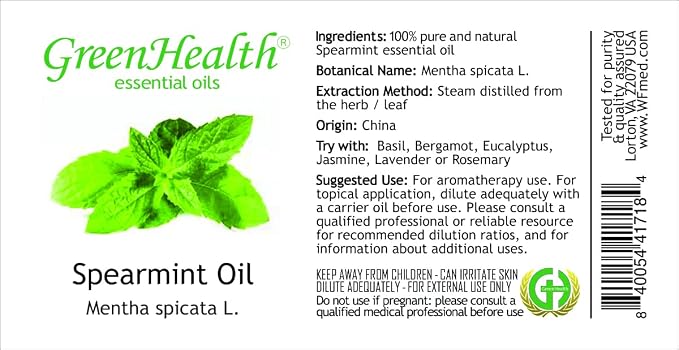Spearmint Essential Oil – 16 fl oz – 100% Pure & Natural Mentha Spicata – - Image 6