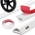 72inch Shower Threshold Water Dam White Self-Adhesive Water Barrier Collapsible by Unknown