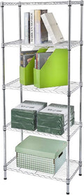 5 Tier Storage Racks Shelving, Heavy Steel Pantry Shelves, Adjustable Wire by Unknown