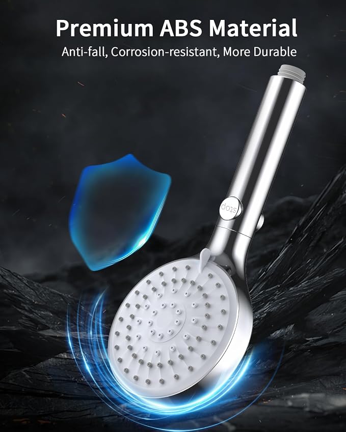 FASDUNT Shower Head with Handheld, High Pressure Handheld Shower Head with 80" - Image 7