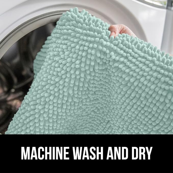 GORILLA GRIP Bath Rug Mat 44x26, Soft Absorbent Chenille, Quick Dry Microfiber - Image 7