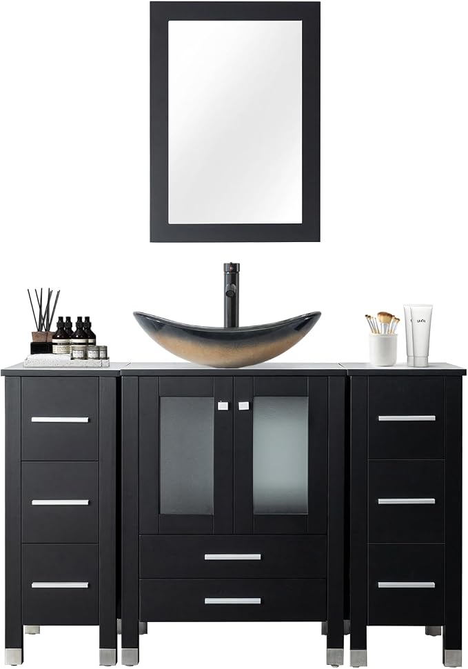 LUCKWIND 48" Bathroom Vanity Sink Combo, 24-inch Main Cabniet - Image 8