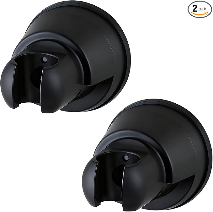 Hibbent 2 Pack Vacuum Suction Cup Shower Head Holder, Removable Shower Head by Hibbent