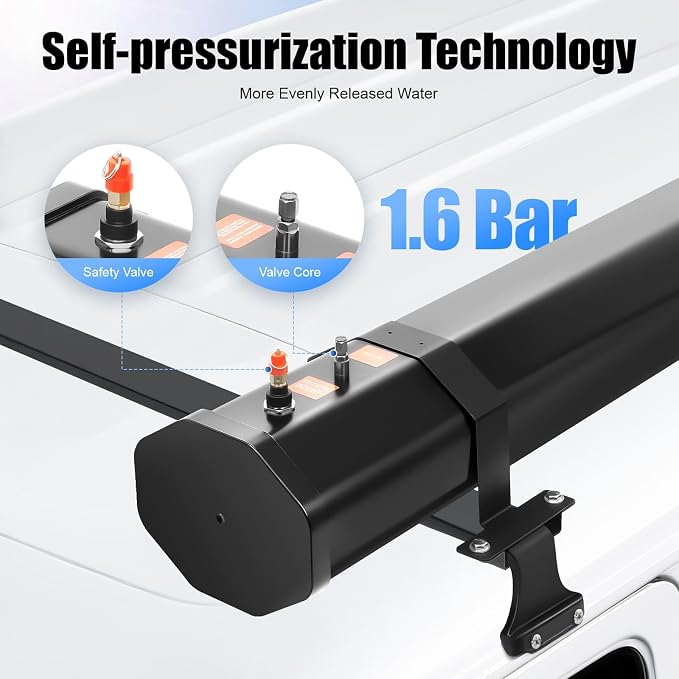 Portable Water Tank for Camping, 7.93 Gallon Roof Rack Mount Road Shower Water - Image 8