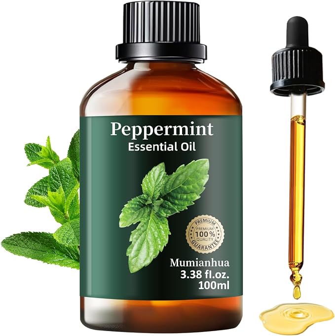 Peppermint Essential Oil Pure, Mumianhua Natural Peppermint Oil by Mumianhua