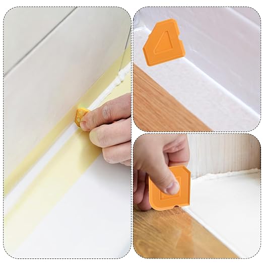 4 PCS Silicone Caulking Tool Set, Sealant Caulk Removal Finishing Grout Sealing - Image 4