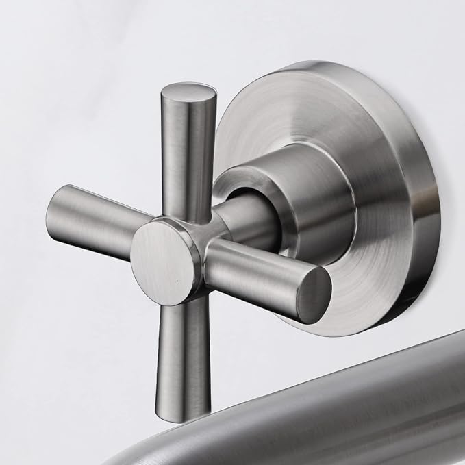 SUMERAIN Tub Faucet Brushed Nickel Wall Mount Tub Filler High Flow Bathtub - Image 6
