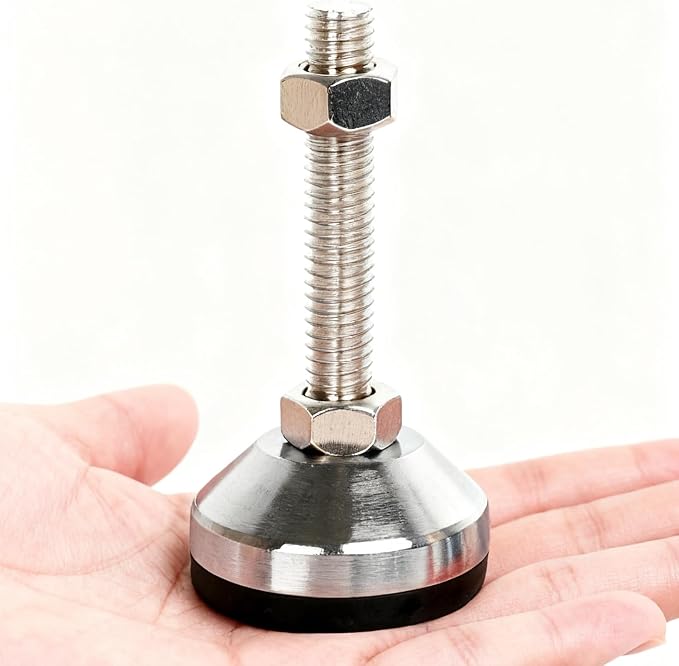 Leveler Feet, Cabinet Leveling Feet Adjustable 3.2" Base, M16 Thread, 2000 Lb - Image 3