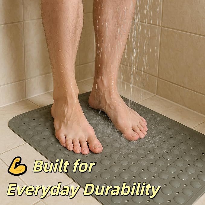 Bath and Shower Safety Mats 27.5x15 inch, Non Slip - Image 5