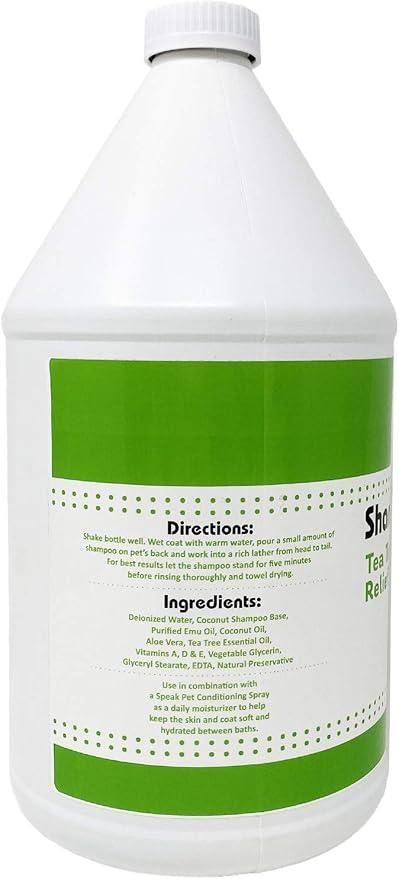 Natural Dog Shampoo, Tea Tree Relief, 1 Gallon - Image 2