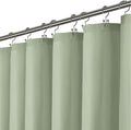 LiBa Green Shower Curtain, Water Repellent Shower Curtain, Decorative Bathroom by Liba