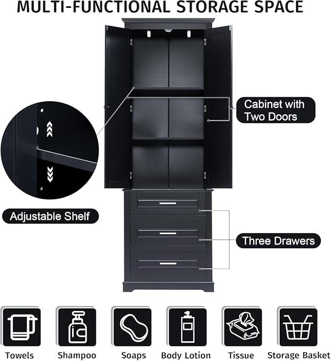 Tall Narrow Storage Cabinet - Image 6