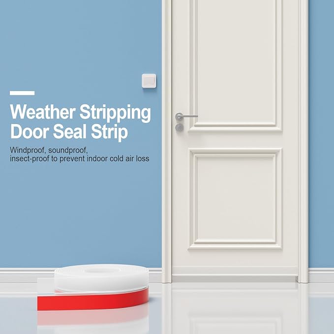 Shower Door Seal Strip, 36ft Silicone Door Frame Sealing Strip - Image 4