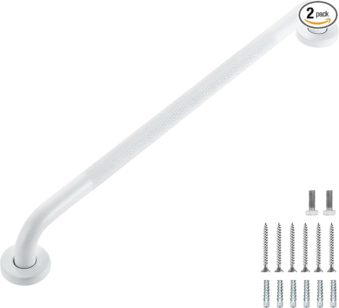 Grab Bars for Shower, 2 Pack 24-Inch Anti Slip Shower Handles for Elderly by RavinteHardware