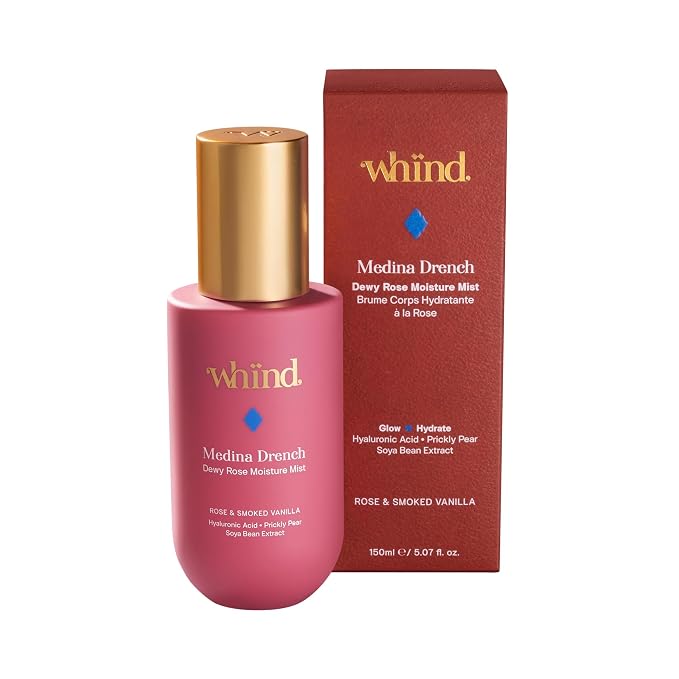 WHIND Medina Drench Dewy Rose Body Mist – Lightweight Hydrating Spray by whind
