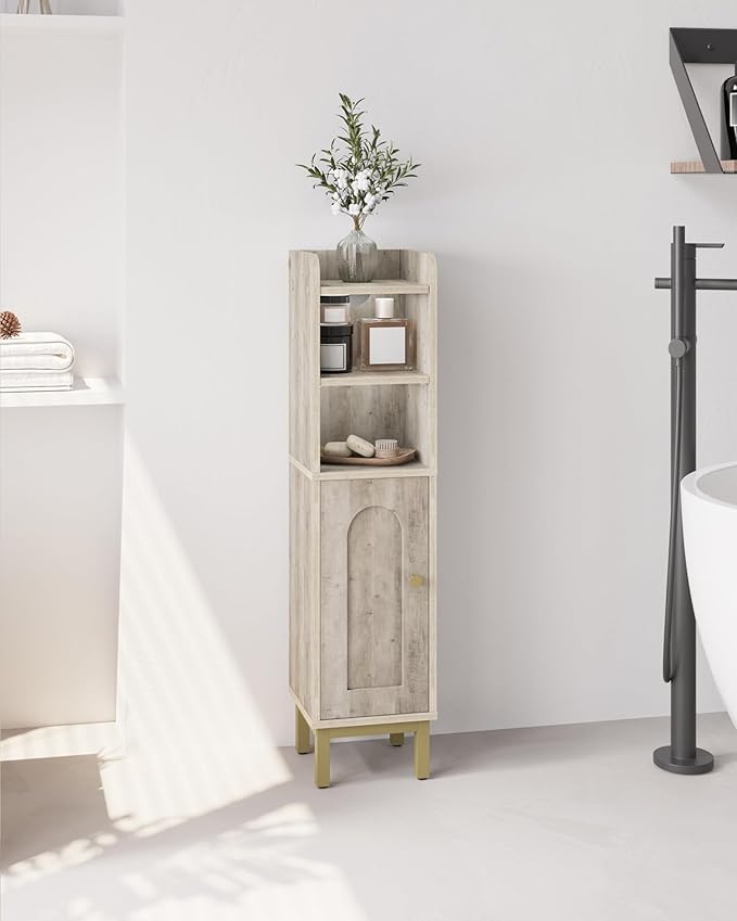 Bathroom Storage Cabinet, Small Corner Floor Cabinet - Image 4