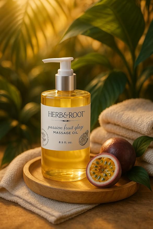 Passion Fruit Glaze Massage Oil, 8.5 oz | Tropical Maracuja Body Oil - Image 6