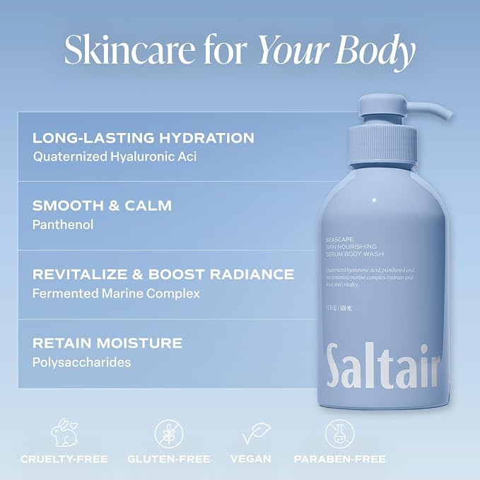 Saltair Body Wash, For Him Scents 2-Pack. Moisturizing Body Cleanser - Image 7