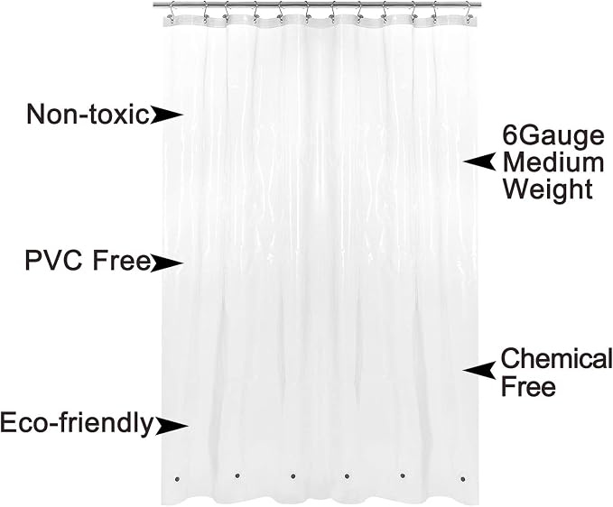 Barossa Design Longer Shower Curtain/Liner - Image 4
