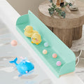 WALLFID Bathtub Splash Guard for Kids – 60 cm / 23.6" Wide Silicone Toy Storage by WALLFID