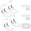 LEFTSTARER 4Pcs Soap Dispenser Wall Mount Bottle Holder, Shampoo Holder by Unknown
