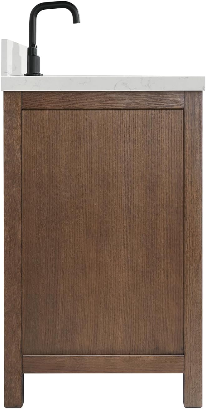 ARIEL Cambridge 54 Inch Single Rectangle Sink Bathroom Vanity - Image 5