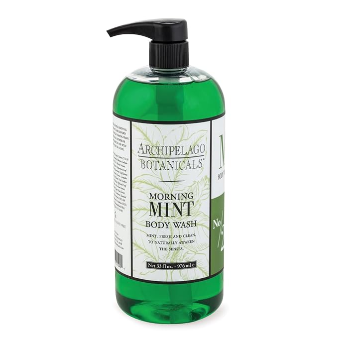 Archipelago Botanicals Morning Mint Body Wash, Moisturizing Body Wash by Archipelago