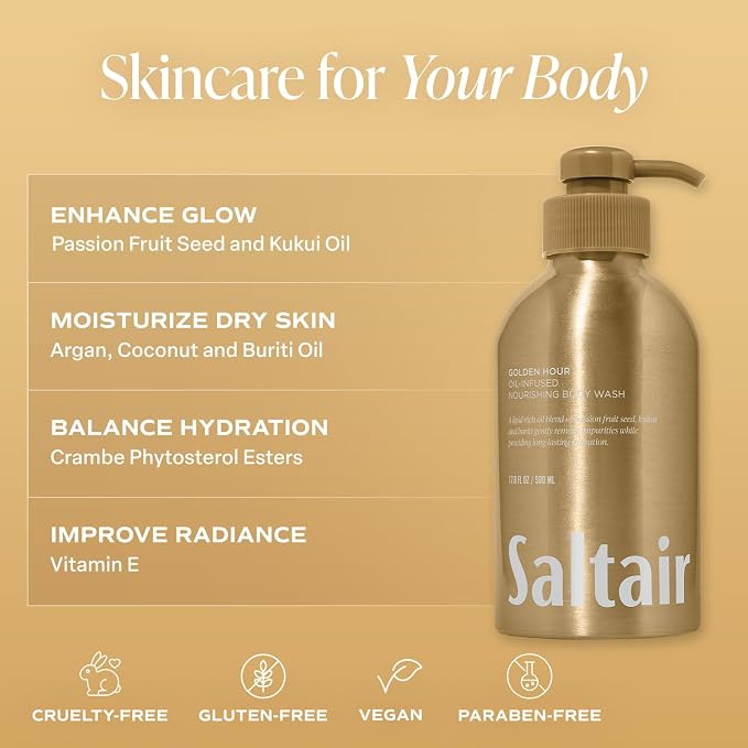 Saltair Body Wash, Cruelty-Free, Paraben-Free. 2x 17oz Pump Bottles - Image 6