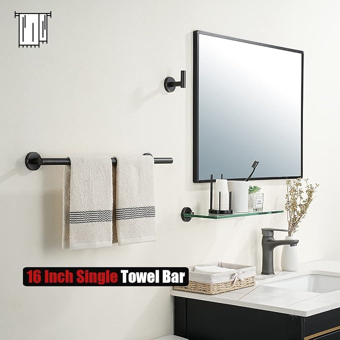 JQK Towel Bar Oil Rubbed Bronze, 19 Inch 304 Stainless Steel Thicken 0.8mm - Image 5