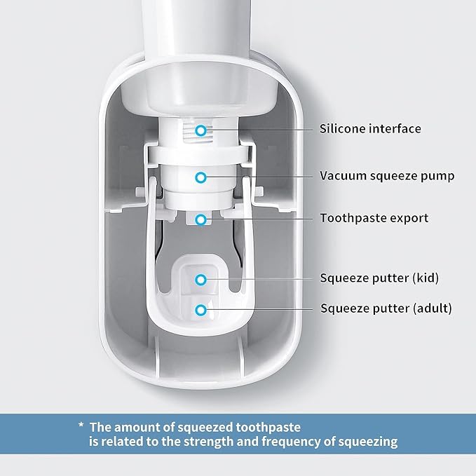MOPMS Toothpaste Dispenser Wall Mounted - Image 7