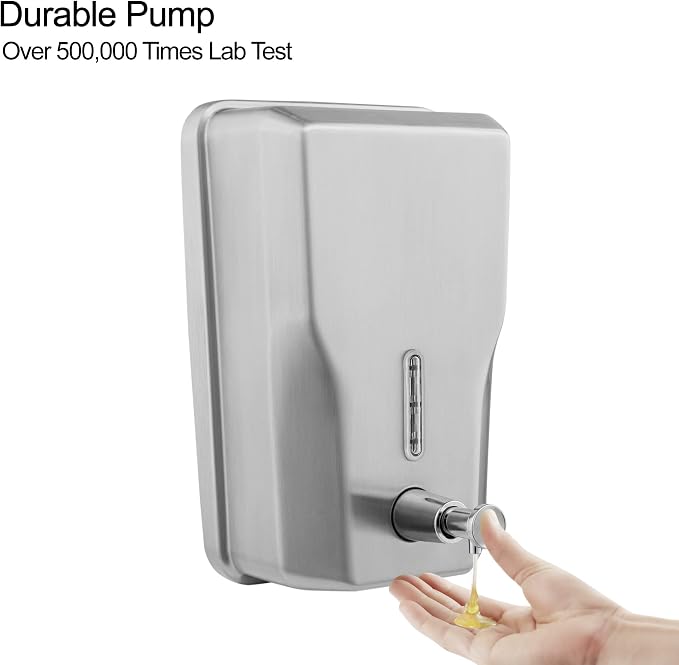 Wall Mount Stainless Steel Soap Dispenser - Image 6