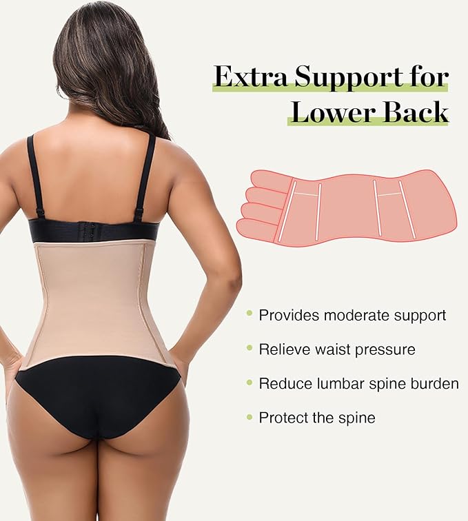 SHAPSHE Waist Trainer for Women Postpartum Recovery Wrap Waist Cincher Corset - Image 3
