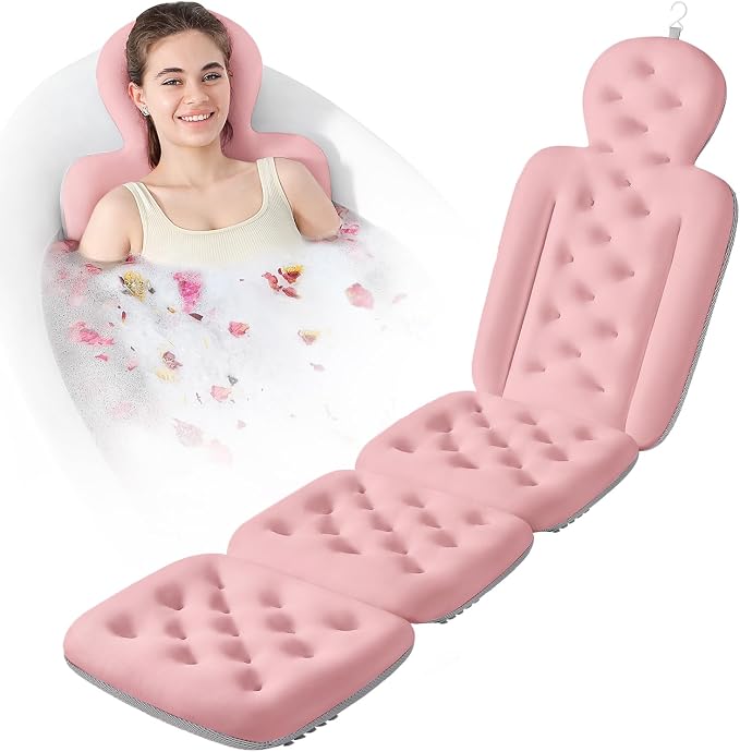 Luxury Bath Cushion, Full Body Bathtub Pillow by VEILS