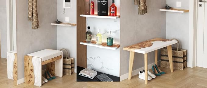 RWA Live Edge Floating Shelf – Unique Wood Floating Shelf - Image 8