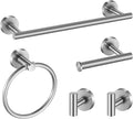 Towel Bar Set Brushed Nickel, Bathroom Towel Ring Set 5pcs Including 2pcs 16'' by Hinmood