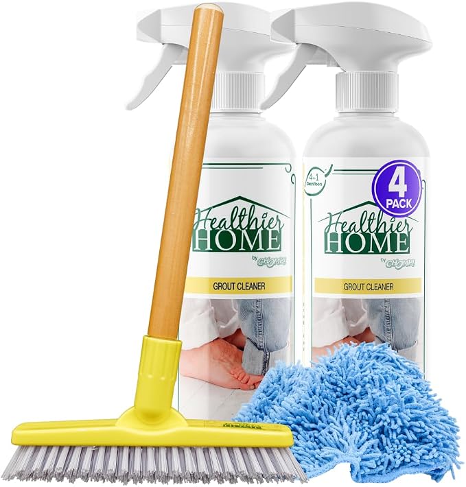 CHOMP! Grout Cleaner Bundle, Includes Grout Brush, Refreshes Grout and Removes by CHOMPHealthierHome