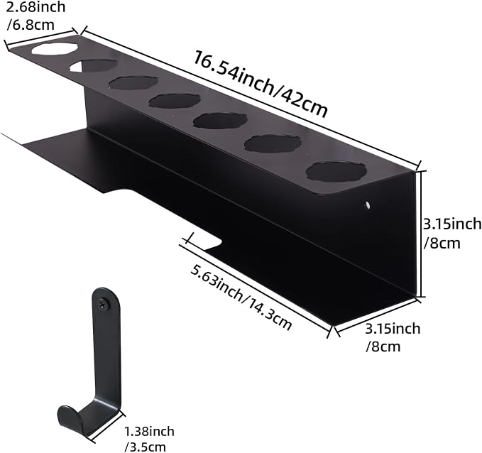 Dyson Airwrap Holder, Aluminum Dyson Airwrap Wall Mount Black - Image 6
