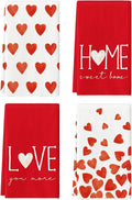 Artoid Mode Red Heart Love Valentine's Kitchen Towels Dish Towels, 18x26 Inch by ArtoidMode