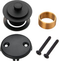 Black Bathtub Tub Drain Conversion Kit Assembly, Wellup Lift and Turn Twist Tub by WELLUP
