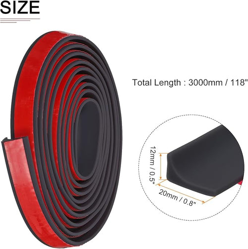 118"x0.8"x0.5" Collapsible Shower Barrier Stopper - Image 2